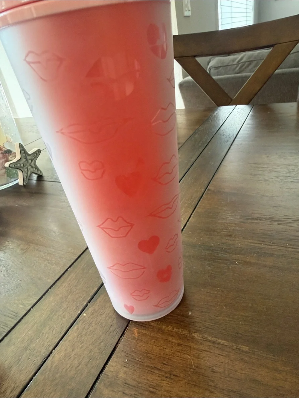 Starbucks Pink Reusable Cup with Straw